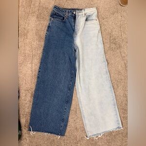 Wild Fable Two-Tone Straight Leg Jeans